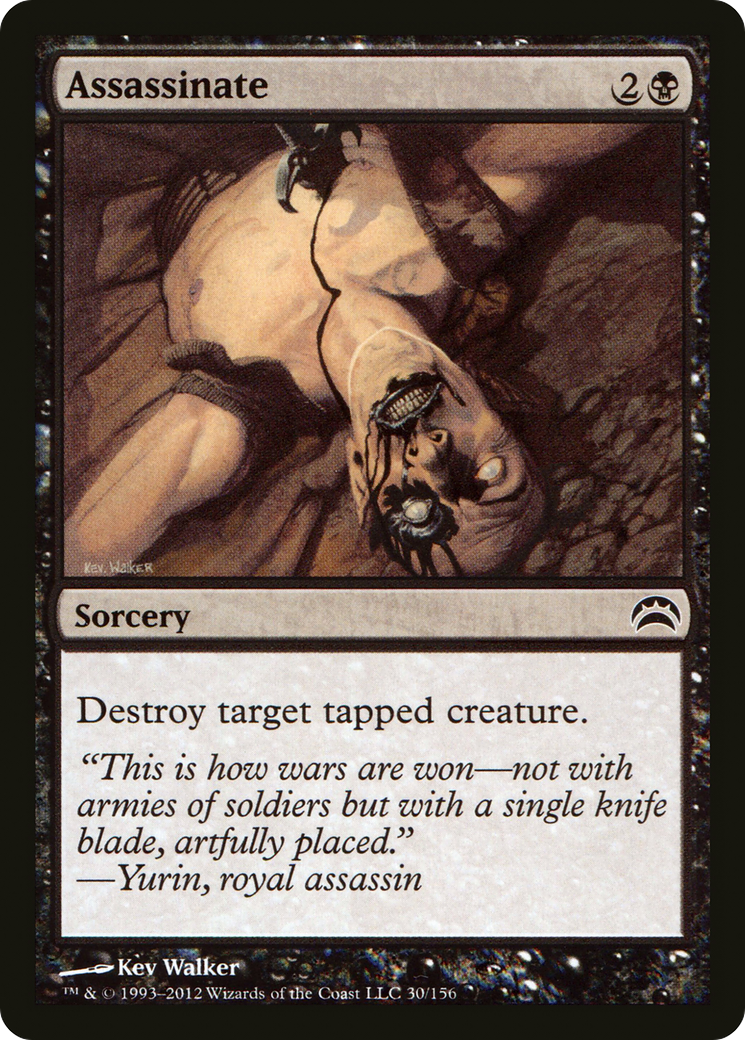 Image of Assassinate (PC2-030) - Planechase 2012 Foil