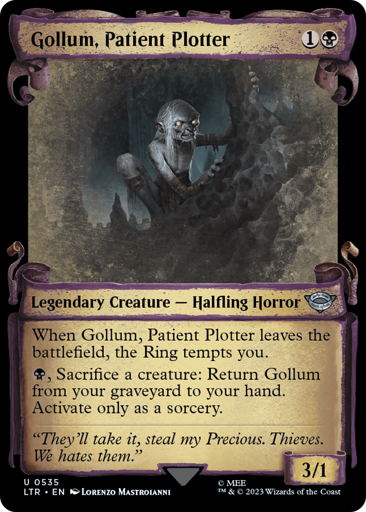 Image of Gollum, Patient Plotter [The Lord of the Rings: Tales of Middle-Earth Showcase Scrolls]
