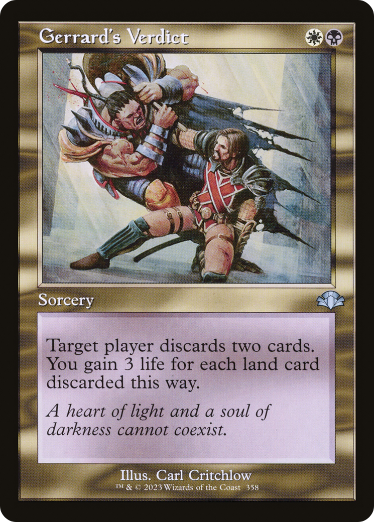 Image of Gerrard's Verdict (Retro) [Dominaria Remastered]