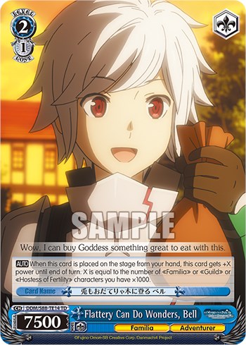 Image of Flattery Can Do Wonders, Bell (DDM/S88-TE14 TD) [Is it Wrong to Try to Pick Up Girls in a Dungeon?]