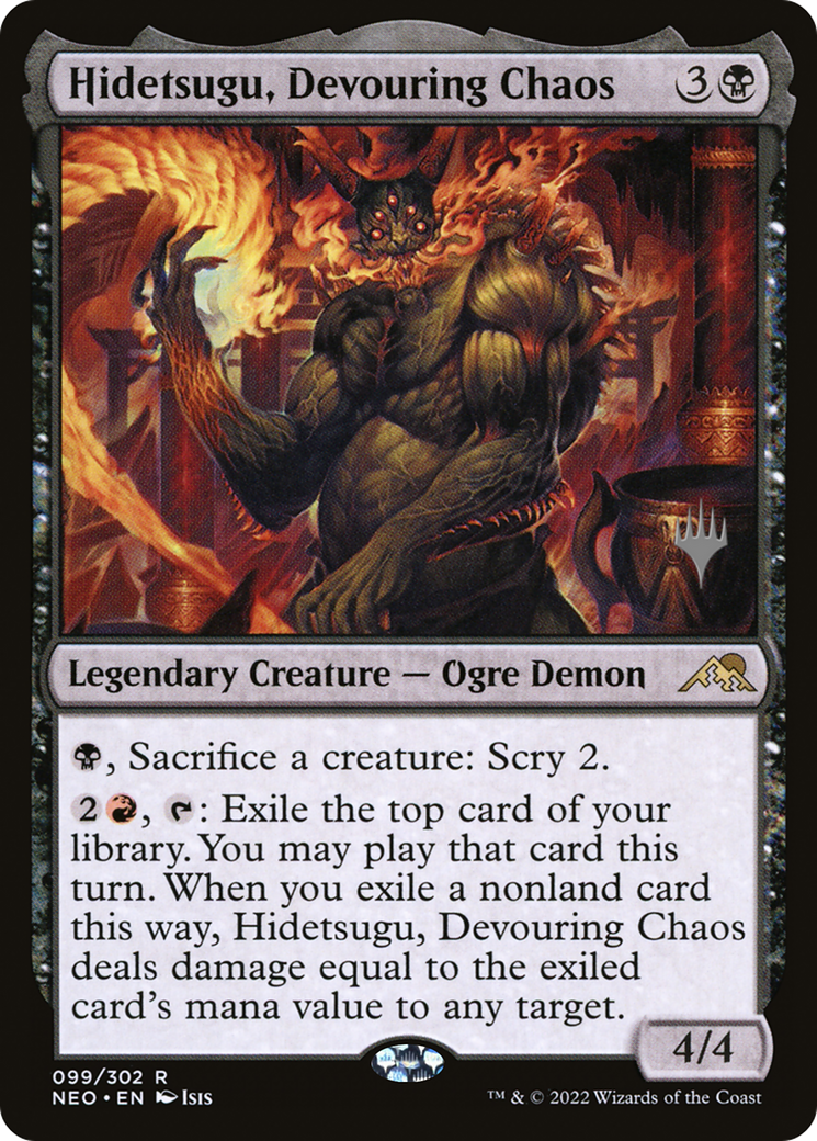 Image of Hidetsugu, Devouring Chaos (Promo Pack) [Kamigawa: Neon Dynasty Promos]