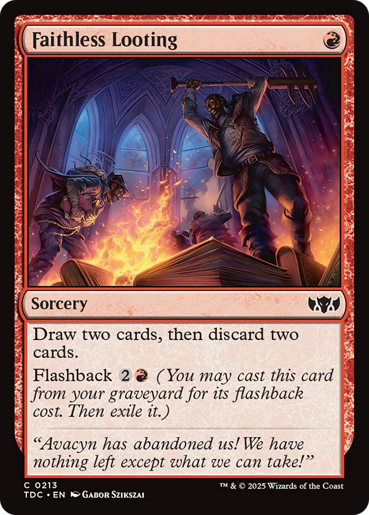 Image of Faithless Looting [Tarkir: Dragonstorm Commander]