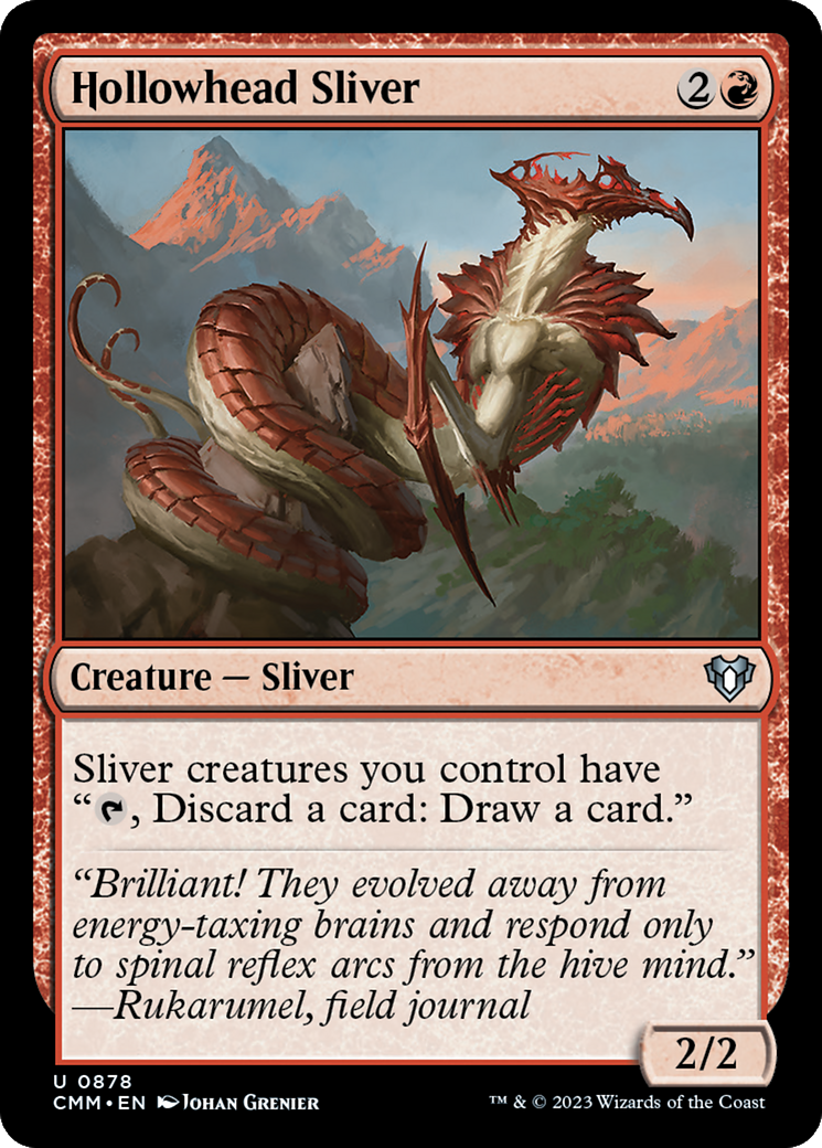 Image of Hollowhead Sliver [Commander Masters]
