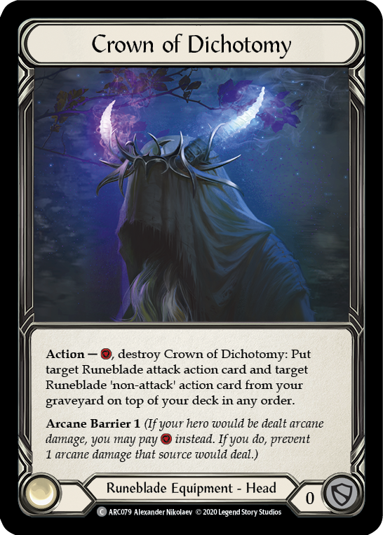 Image of Crown of Dichotomy [U-ARC079] (Arcane Rising Unlimited)  Unlimited Normal