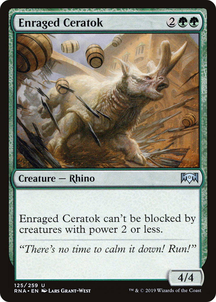 Image of Enraged Ceratok [Ravnica Allegiance]