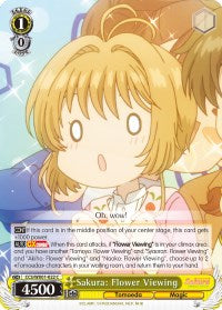 Image of Sakura: Flower Viewing (CCS/WX01-022 C) [Cardcaptor Sakura: Clear Card]