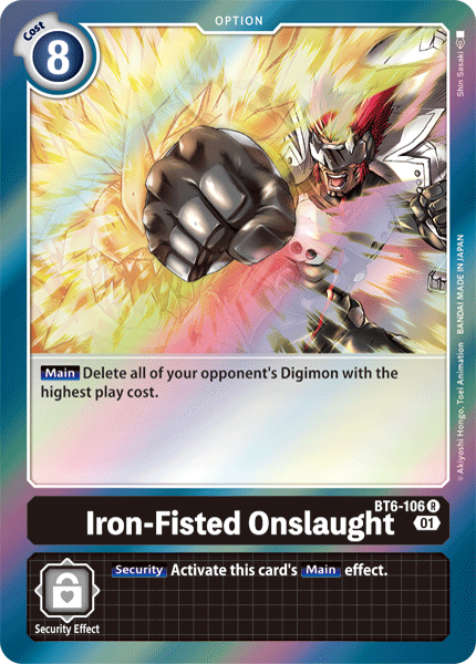Image of Iron-Fisted Onslaught [BT6-106] [Double Diamond]