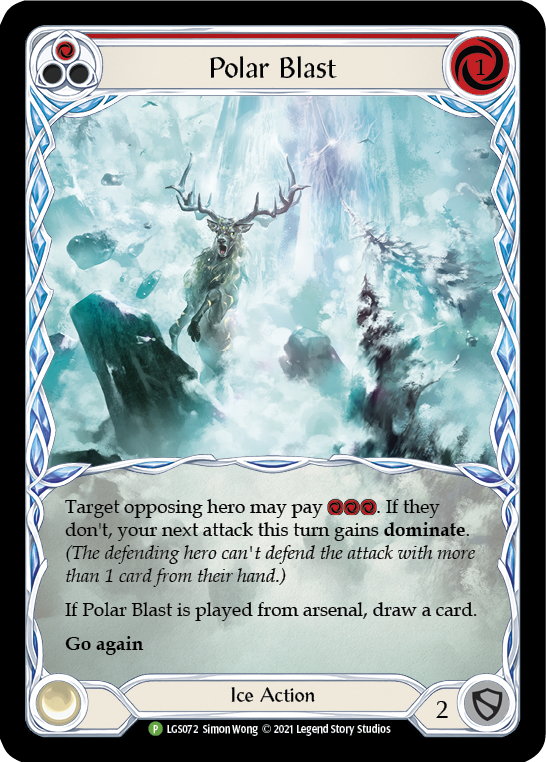 Image of Polar Blast (Red) [LGS072] (Promo)  Rainbow Foil