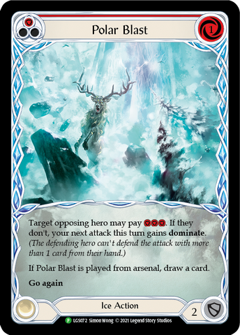 Polar Blast (Red) [LGS072] (Promo)  Rainbow Foil