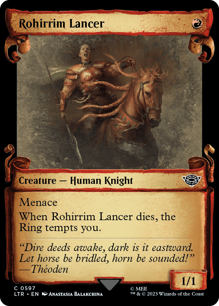 Image of Rohirrim Lancer [The Lord of the Rings: Tales of Middle-Earth Showcase Scrolls]