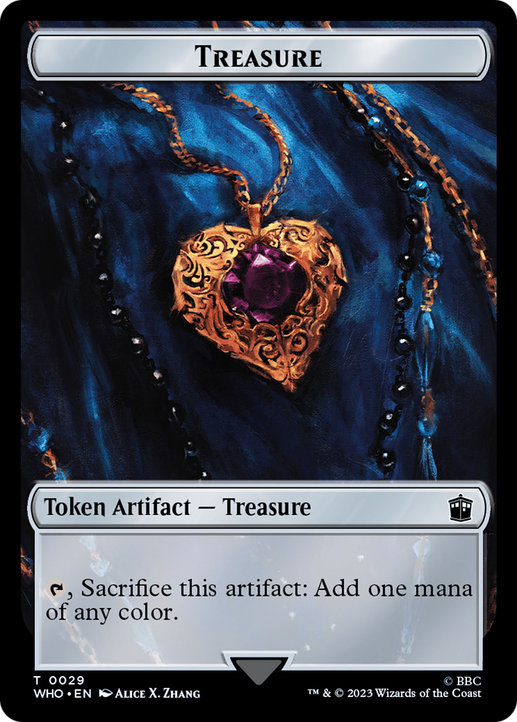 Image of Warrior // Treasure (0029) Double-Sided Token [Doctor Who Tokens]