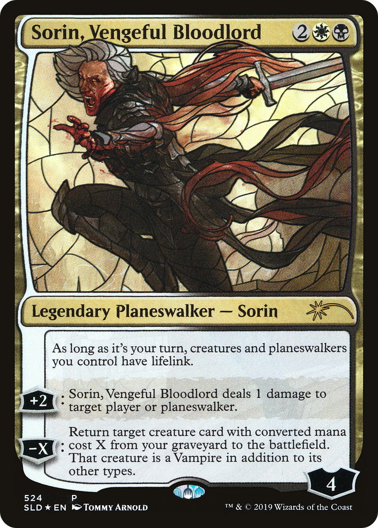 Image of Sorin, Vengeful Bloodlord (Stained Glass) [Secret Lair Drop Promos]