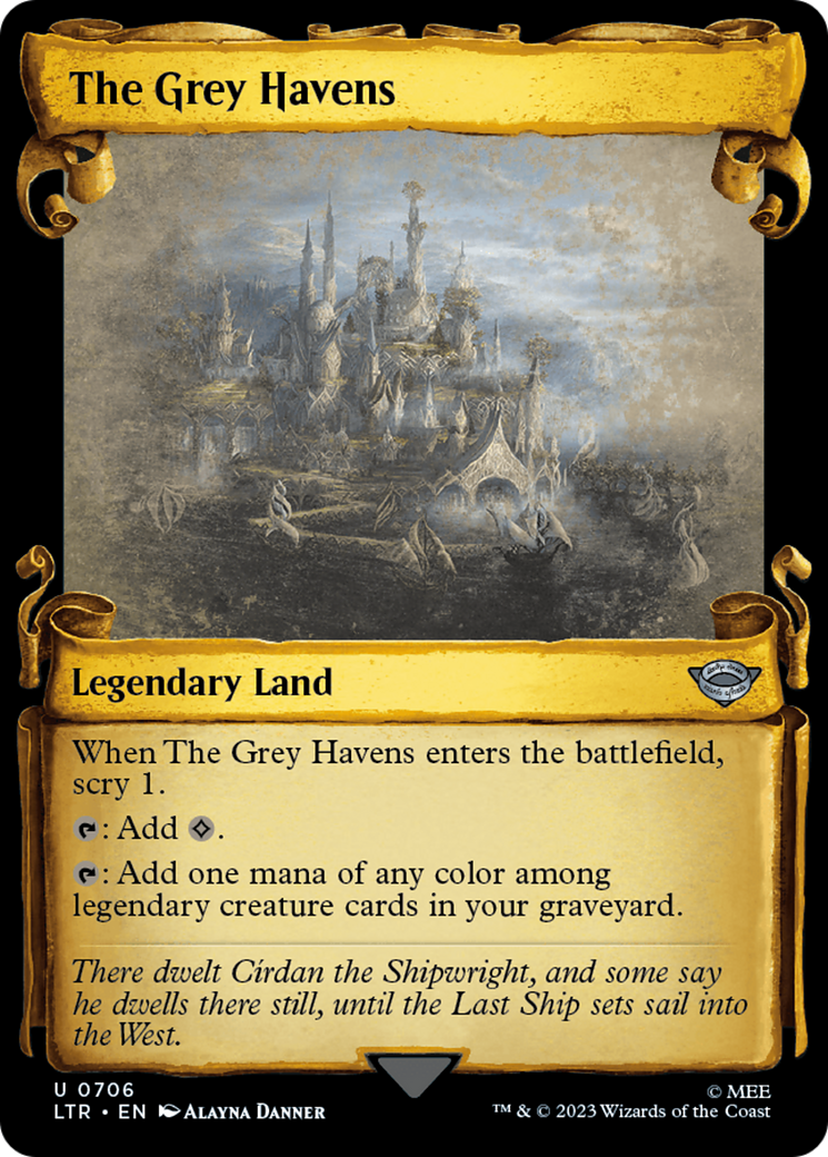 Image of The Grey Havens [The Lord of the Rings: Tales of Middle-Earth Showcase Scrolls]