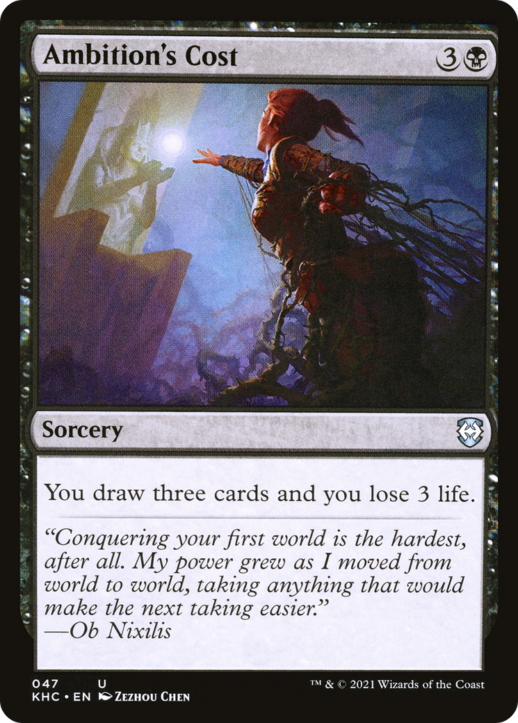 Image of Ambition's Cost [Kaldheim Commander]
