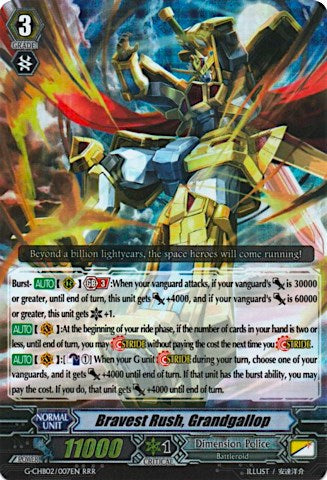 Image of Bravest Rush, Grandgallop (G-CHB02/007EN) [We ARE!!! Trinity Dragon]