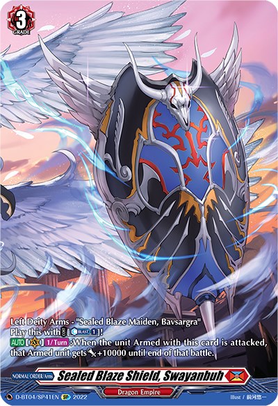 Image of Sealed Blaze Shield, Swayanbuh (D-BT04/SP41EN) [Awakening of Chakrabarthi]