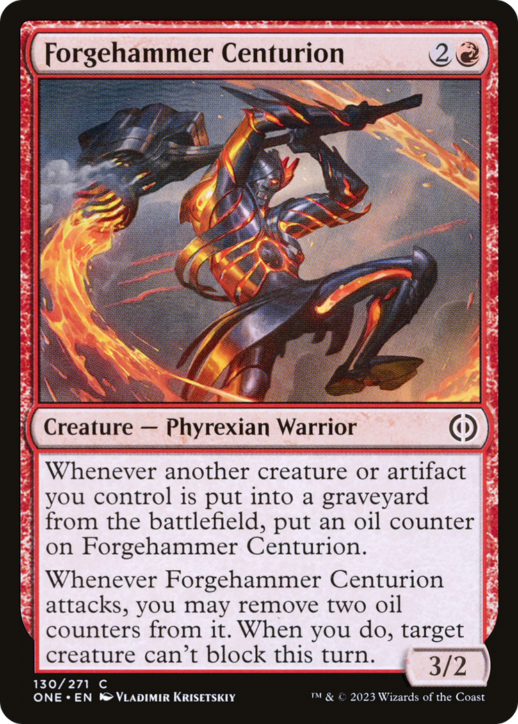 Image of Forgehammer Centurion [Phyrexia: All Will Be One]