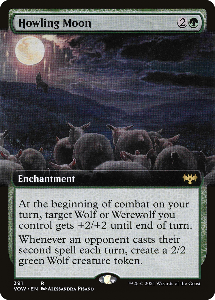 Image of Howling Moon (Extended Art) [Innistrad: Crimson Vow]
