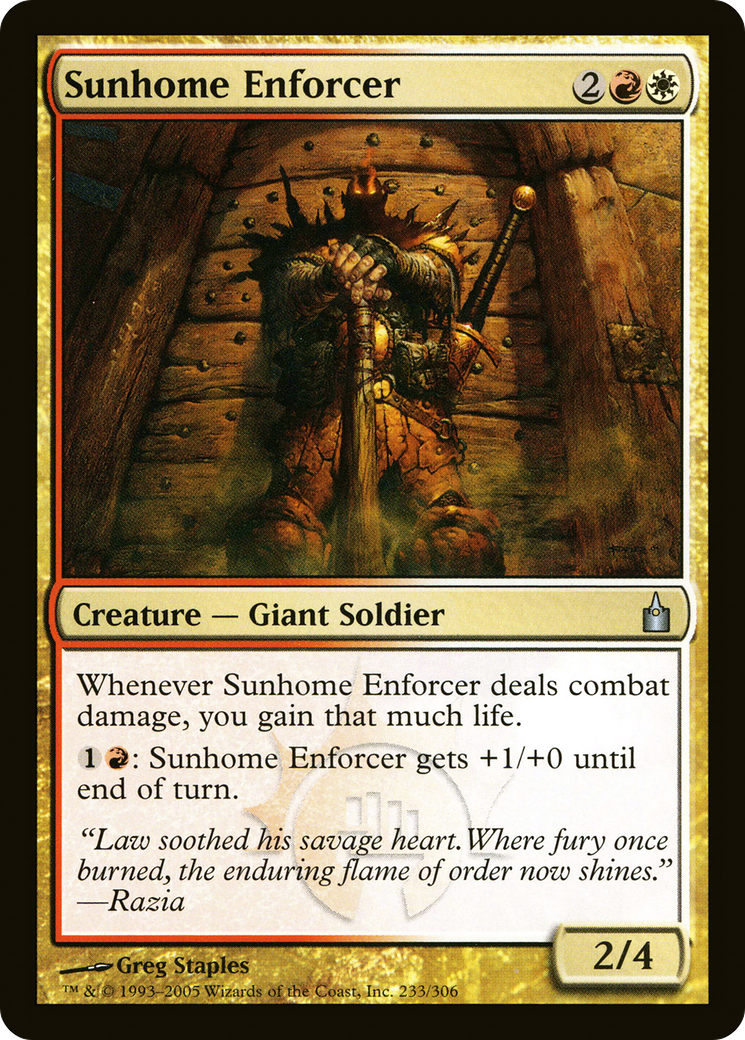 Image of Sunhome Enforcer [Ravnica: City of Guilds]