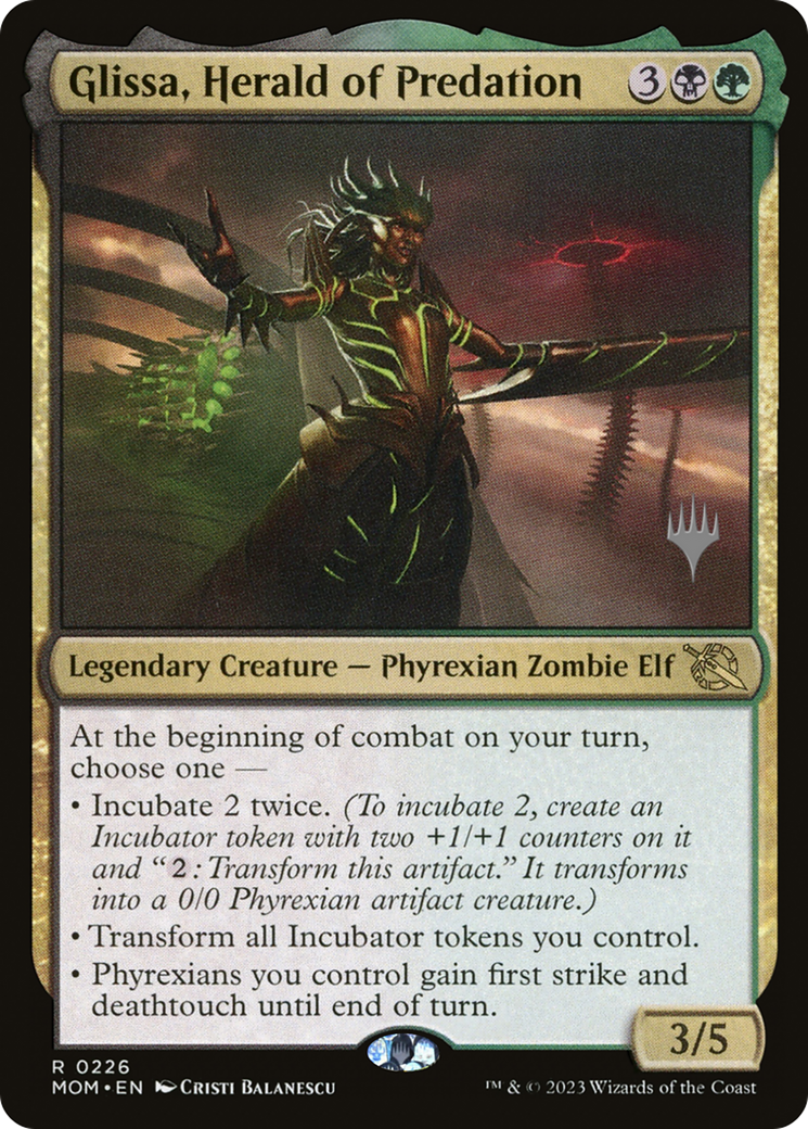 Image of Glissa, Herald of Predation (Promo Pack) [March of the Machine Promos]