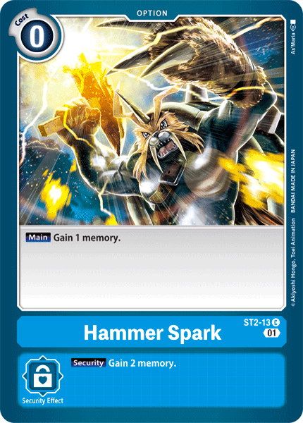 Image of Hammer Spark [ST2-13] (Alternative Art) [Starter Deck: Ulforce Veedramon]