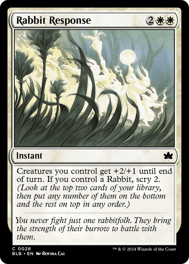 Image of Rabbit Response [Bloomburrow]
