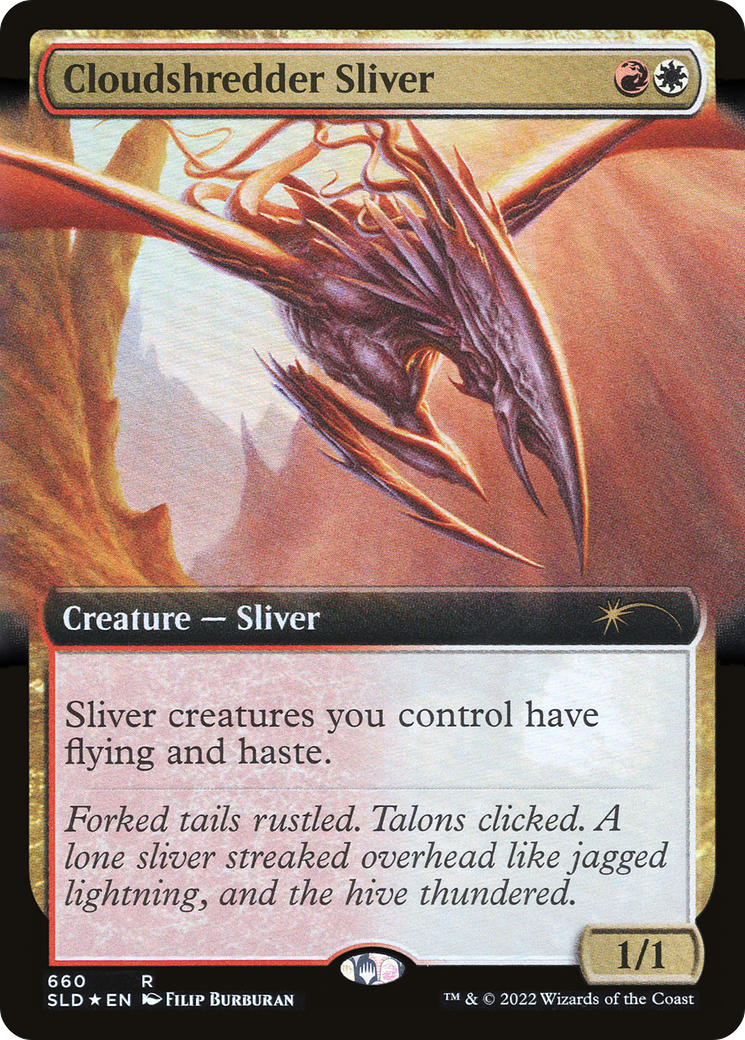 Image of Cloudshredder Sliver (Extended Art) [Secret Lair Drop Promos]