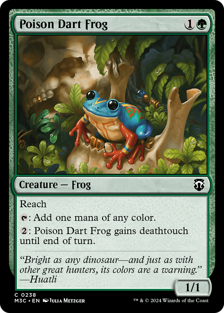 Image of Poison Dart Frog (Ripple Foil) [Modern Horizons 3 Commander]