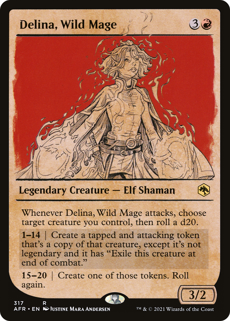 Image of Delina, Wild Mage (Showcase) [Dungeons & Dragons: Adventures in the Forgotten Realms]