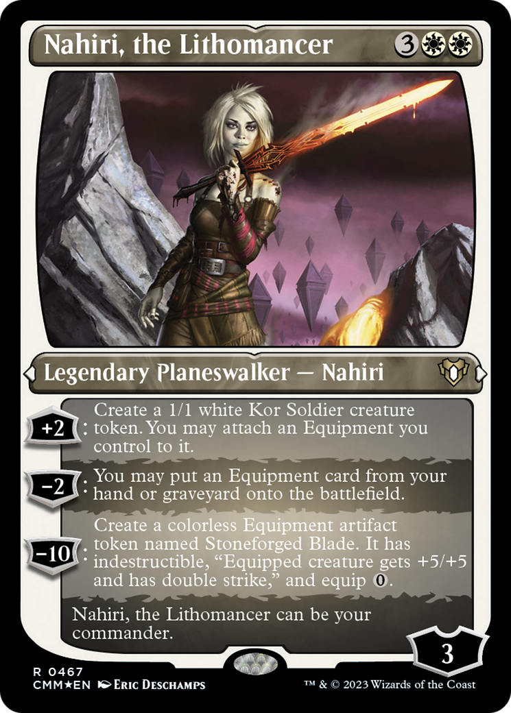 Image of Nahiri, the Lithomancer (Foil Etched) [Commander Masters]