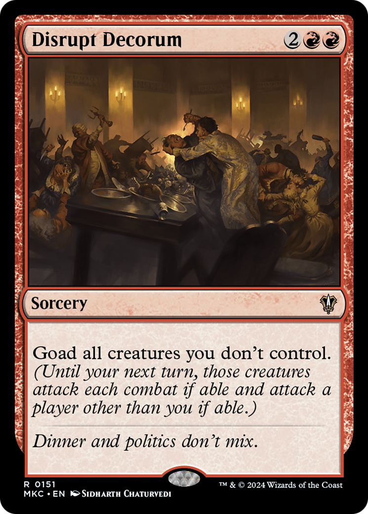 Image of Disrupt Decorum [Murders at Karlov Manor Commander]