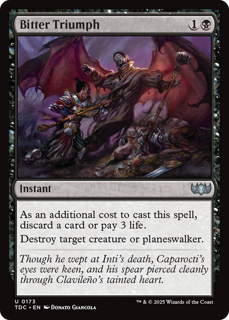 Image of Bitter Triumph [Tarkir: Dragonstorm Commander]
