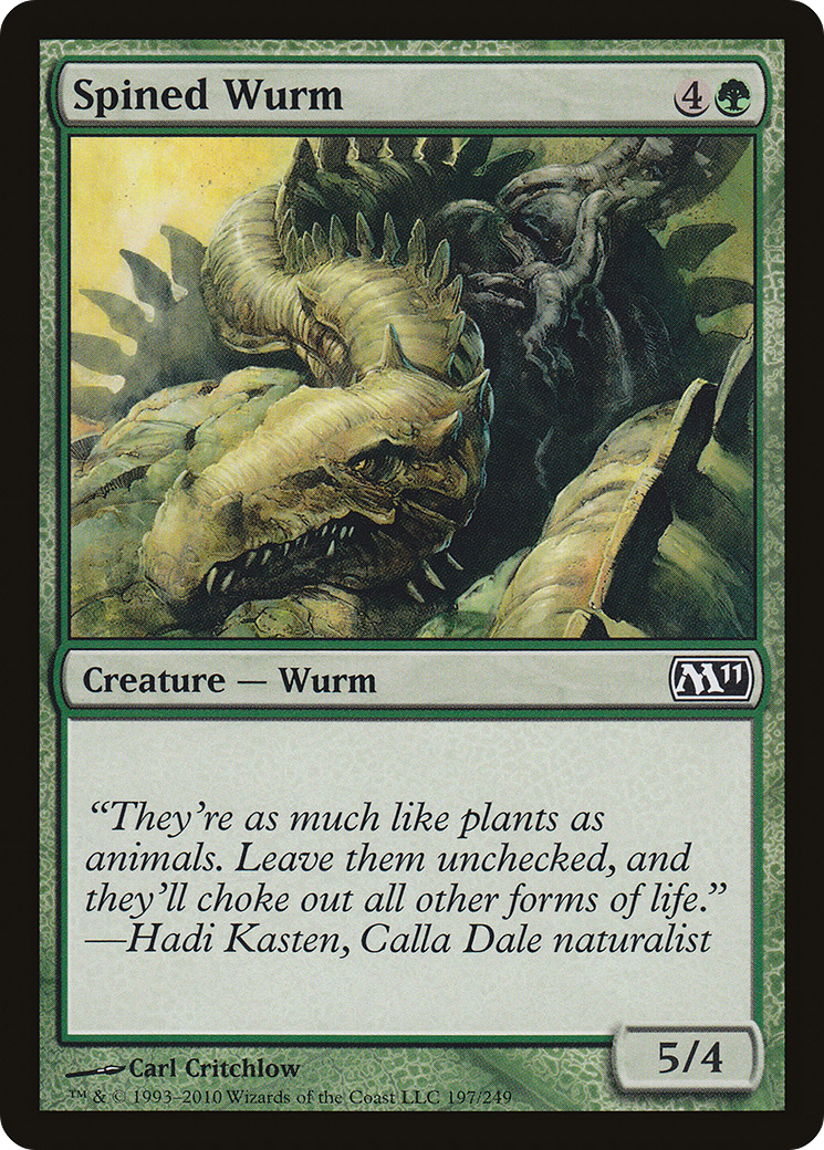 Image of Spined Wurm [Magic 2011]