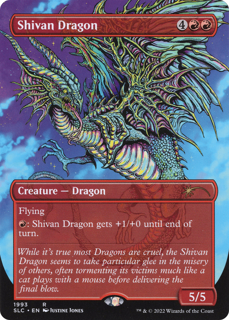 Image of Shivan Dragon (Borderless) [Secret Lair Countdown Kit]