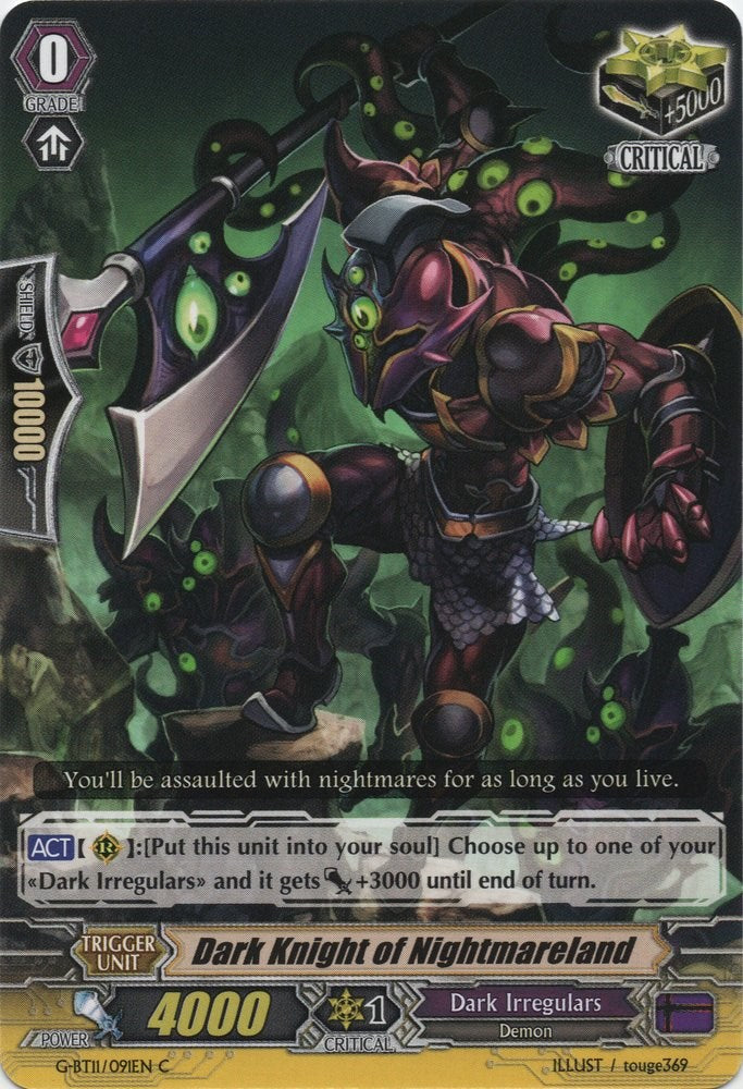 Image of Dark Knight of Nightmareland (G-BT11/091EN) [Demonic Advent]