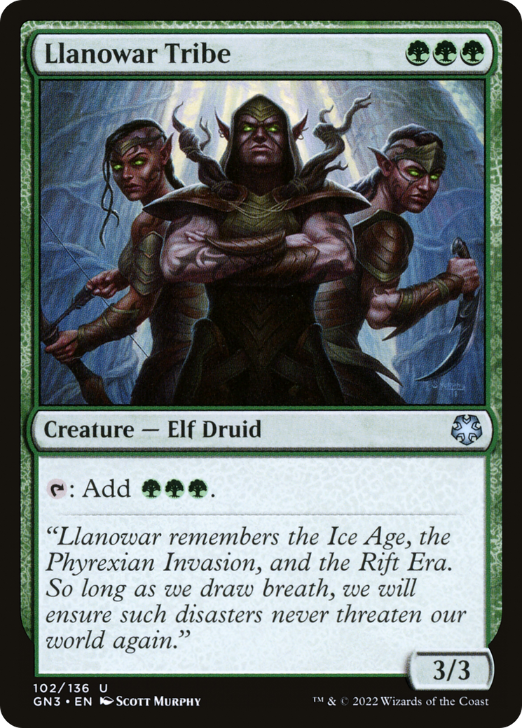Image of Llanowar Tribe [Game Night: Free-for-All]
