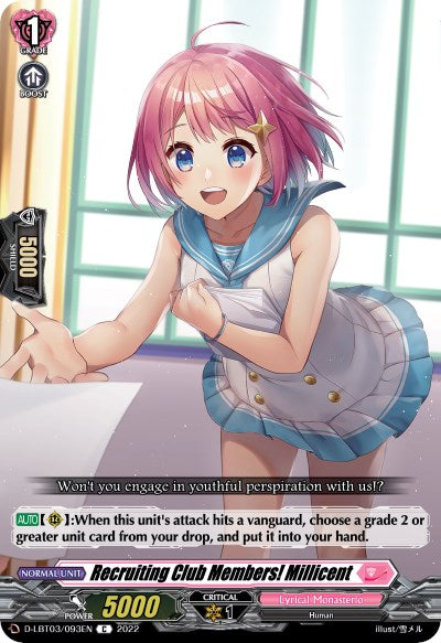 Image of Recruiting Club Members! Millicent (D-LBT03/093EN) [Lyrical Monasterio: Summertime Memories!]