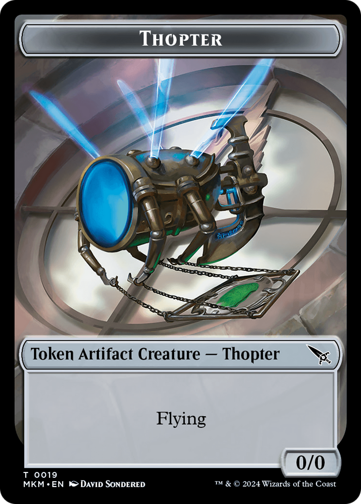 Image of Thopter Token (0019) [Murders at Karlov Manor Tokens]