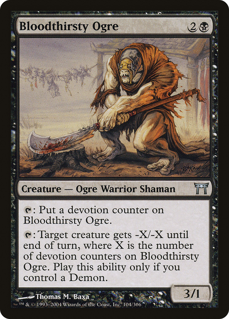 Image of Bloodthirsty Ogre [Champions of Kamigawa]