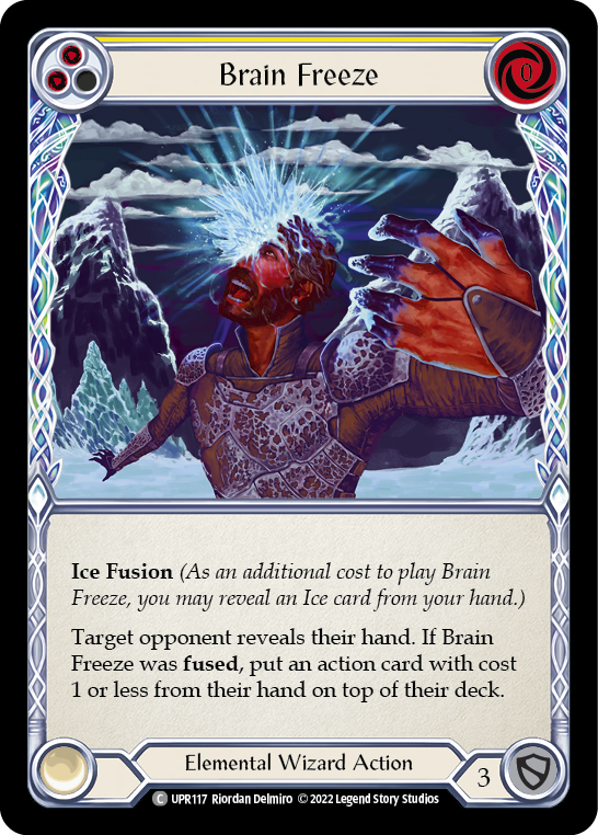 Image of Brain Freeze (Yellow) [UPR117] (Uprising)  Rainbow Foil