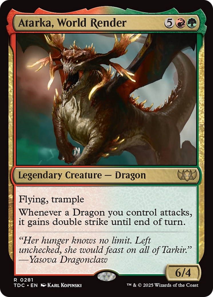 Image of Atarka, World Render [Tarkir: Dragonstorm Commander]