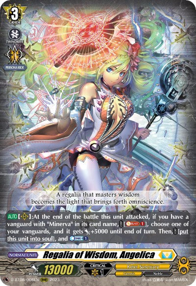 Image of Regalia of Wisdom, Angelica (D-BT08/008EN) [Minerva Rising]