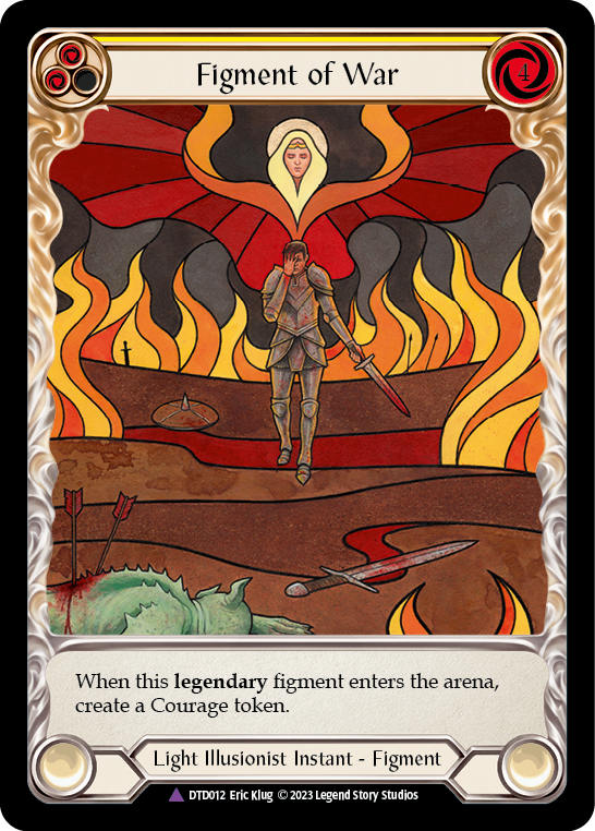 Image of Figment of War // Bellona, Archangel of War (Marvel) [DTD012] (Dusk Till Dawn)  Cold Foil