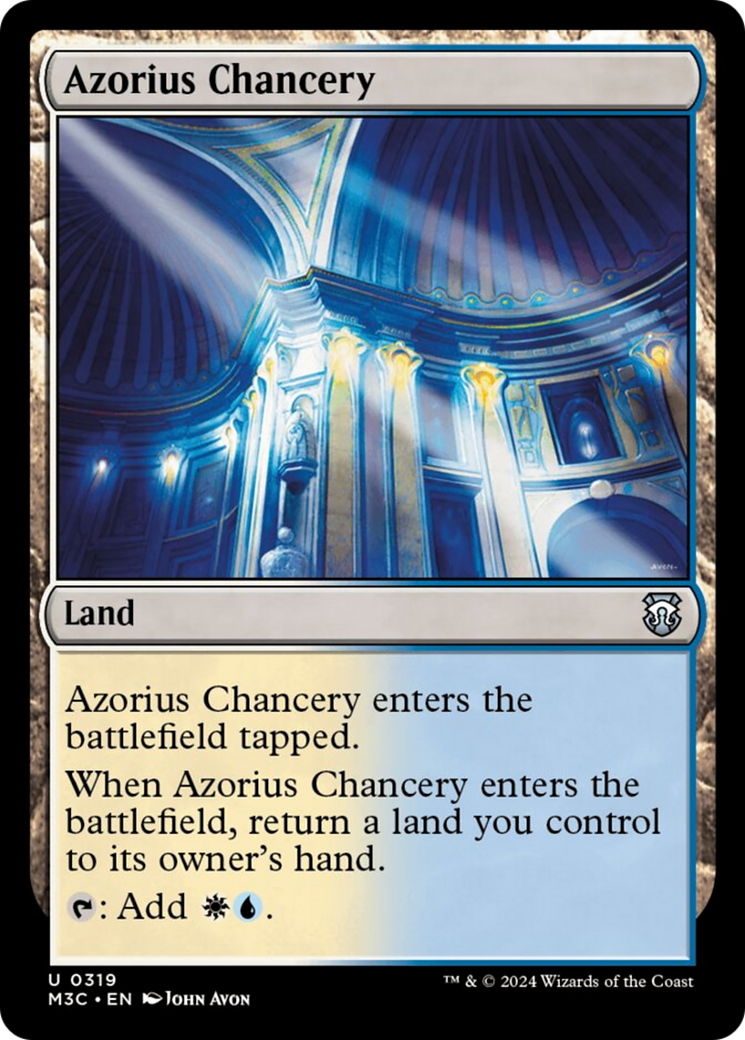 Image of Azorius Chancery (Ripple Foil) [Modern Horizons 3 Commander]