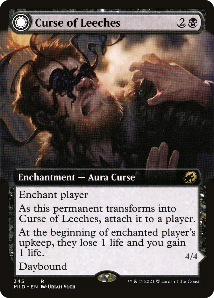 Image of Curse of Leeches // Leeching Lurker (Extended Art) [Innistrad: Midnight Hunt]