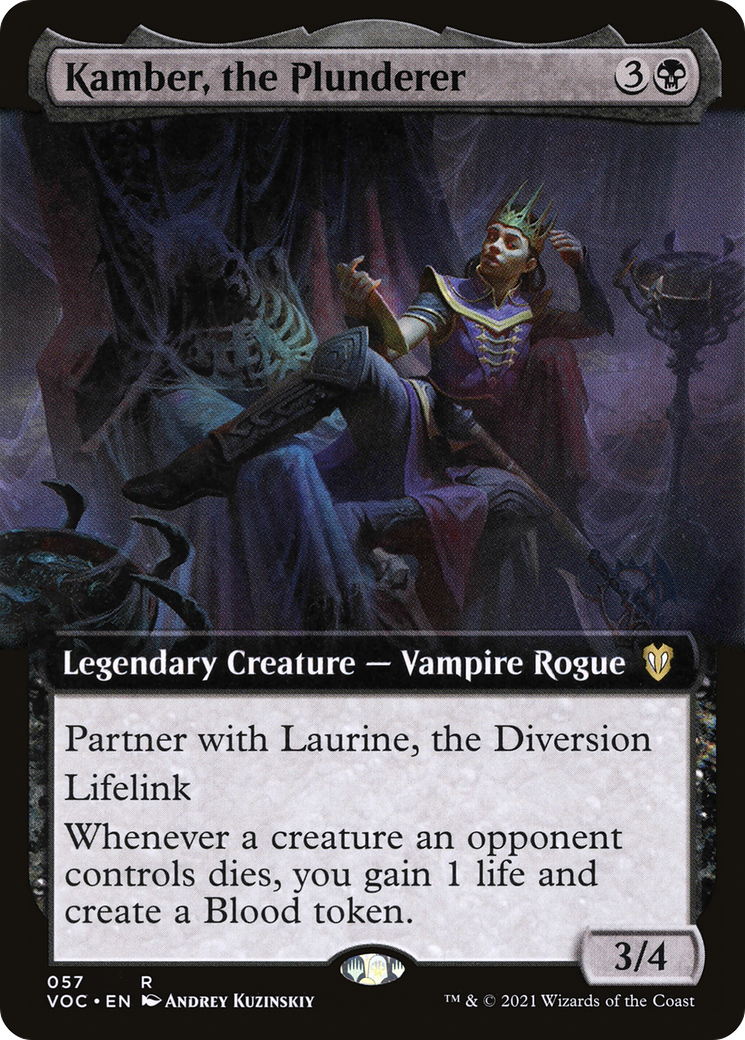 Image of Kamber, the Plunderer (Extended Art) [Innistrad: Crimson Vow Commander]