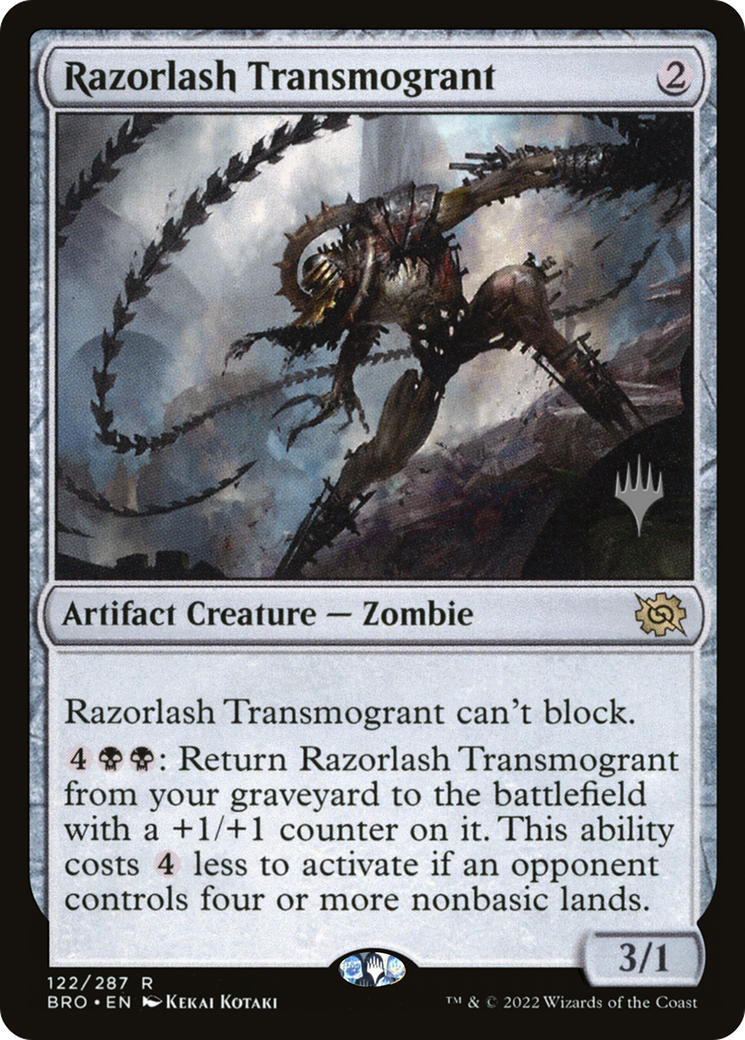 Image of Razorlash Transmogrant (Promo Pack) [The Brothers' War Promos]