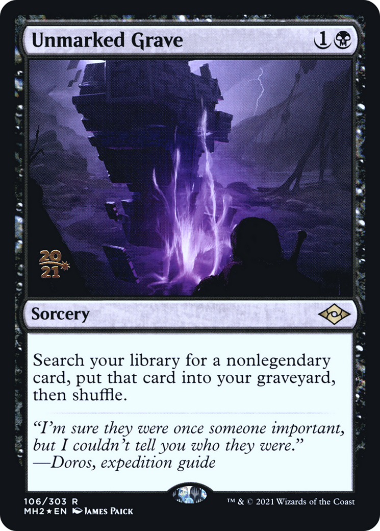 Image of Unmarked Grave [Modern Horizons 2 Prerelease Promos]