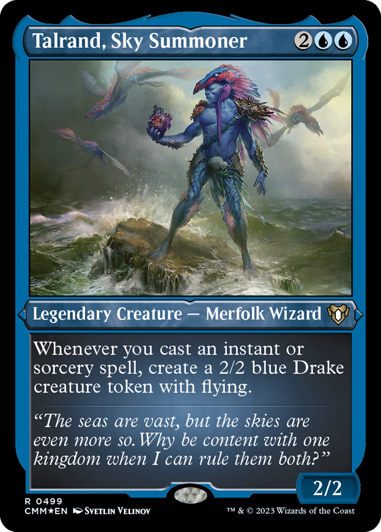 Image of Talrand, Sky Summoner (Foil Etched) [Commander Masters]