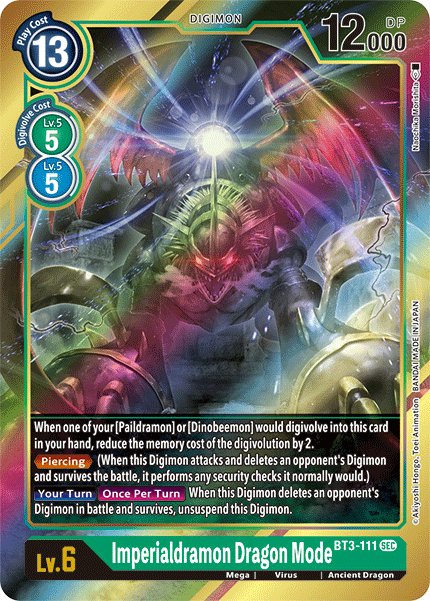 Image of Imperialdramon Dragon Mode [BT3-111] (Alternate Art) [Release Special Booster Ver.1.5]